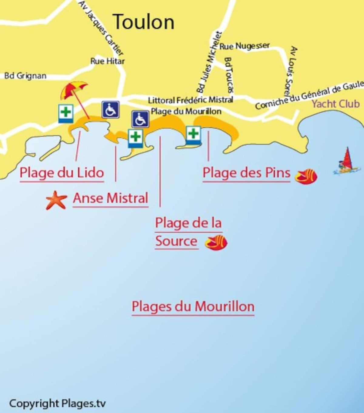 #3 Toulon Centre, Balcon, Lumineux, Stationnement Facile, Tout Confort Esterno foto