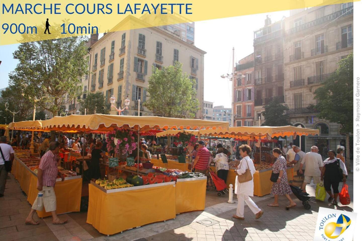 #3 Toulon Centre, Balcon, Lumineux, Stationnement Facile, Tout Confort Esterno foto